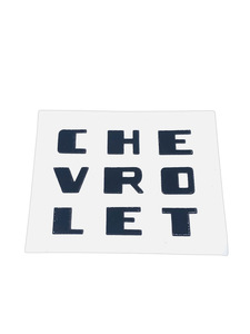 Truck Decal - "Chevrolet" Radio Grille (Black Lettering) Photo Main