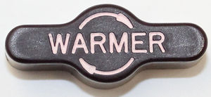 Chevrolet Truck Heater Knob, "Warmer" - Maroon Photo Main