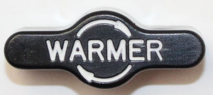 Chevrolet Truck Heater Knob, "Warmer" - Black Photo Main