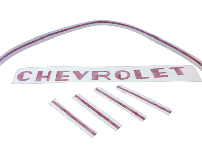 Chevrolet Truck Grille -Red Vinyl Lettering Photo Main