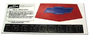 Chevrolet Truck Hood Decals -Painted Grille and Hood Emblem Photo Main