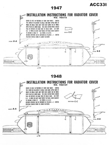 Chevrolet Car Grille Cover Installation Sheet - (Winterguard) Photo Main