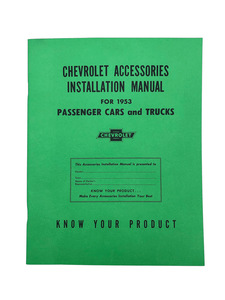 Chevrolet Accessory Installation Manual (Superb) Photo Main