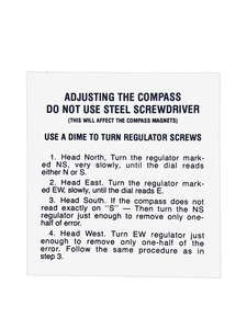 Chevrolet Decal - Compass Instruction Photo Main