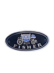 Chevrolet Car Sill Plate Emblem "Body By Fisher" Photo Main