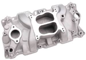 Chevrolet Intake Manifold -Satin Cyclone, Chevy Small Block (Non Egr) Photo Main