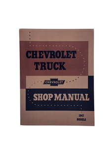 Chevrolet Truck Shop Manual - Original 1947 Only! Photo Main