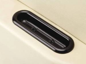 Door Pull Kit, Black Billet Aluminum Oval Armrest Photo Main