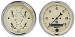  Parts -  Instrument Gauges - Auto Meter Antique Beige Series, 3-3/8" Quad Gauge and Speedo