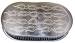  Parts -  Air Cleaner, Polished Aluminum 15" X 2" Oval -Flame and Washable Element