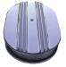  Parts -  Air Cleaner, Polished Aluminum 12" X 2" Finned Oval With Paper Element