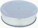  Parts -  Air Cleaner, Polished Aluminum 14" X 4" Round -Ball Milled, Paper Element and Recessed Base