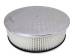  Parts -  Air Cleaner, Polished Aluminum 14" X 4" Round -Ball Milled, Paper Element and Dominator Base