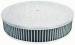  Parts -  Air Cleaner, Polished Aluminum 14" X 4" Round -Flame, Washable Element and Recessed