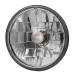 Chevrolet Parts -  Chevrolet Headlight, Clear Glass With Diamond Cut Reflector 12v 5-3/4 inch (Adjure)